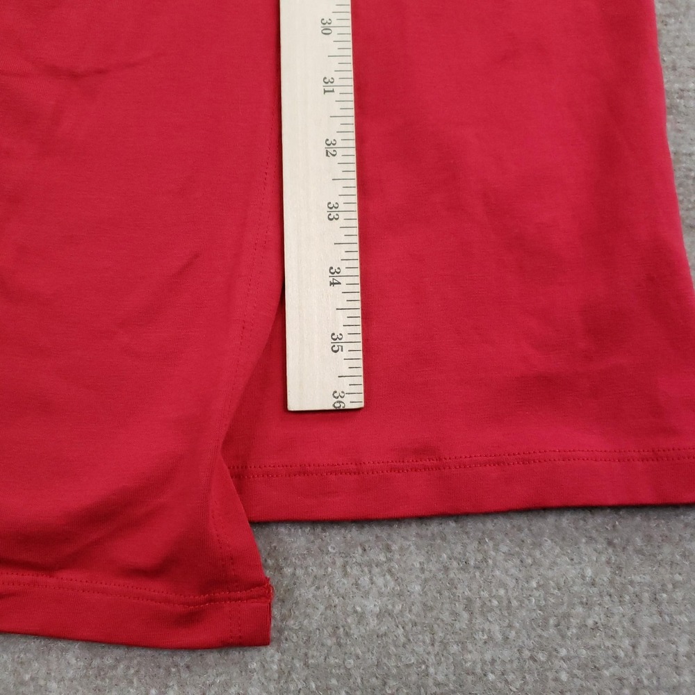 Peruvian Connection Skirt Womens‎ Small Red Pima Cotton Maxi Wrap Stretch - Picture 5 of 9
